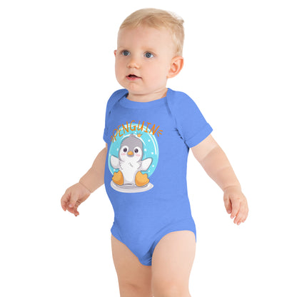 "Penguin" Short Sleeve Baby One Piece