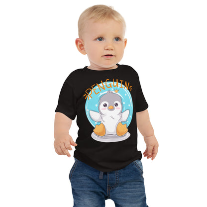 Baby Short Sleeve Tee - Cute Penguin