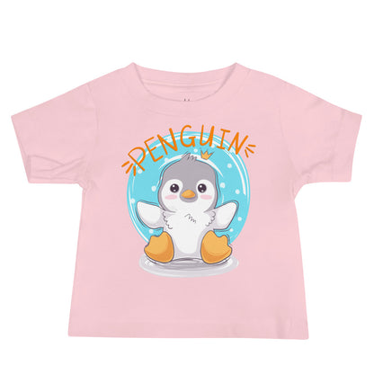 Baby Short Sleeve Tee - Cute Penguin
