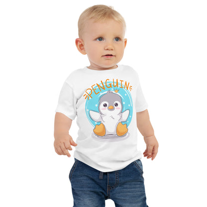 Baby Short Sleeve Tee - Cute Penguin