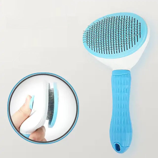 GroomMate Self Cleaning Pet Grooming Brush - Oval