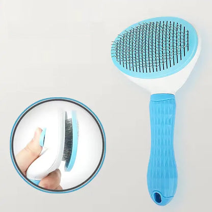 GroomMate Self Cleaning Pet Grooming Brush - Oval