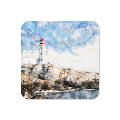 "Beacon of Tranquility" Cork-back coaster