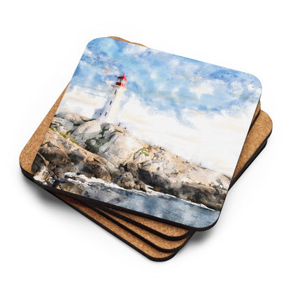 "Beacon of Tranquility" Cork-back coaster