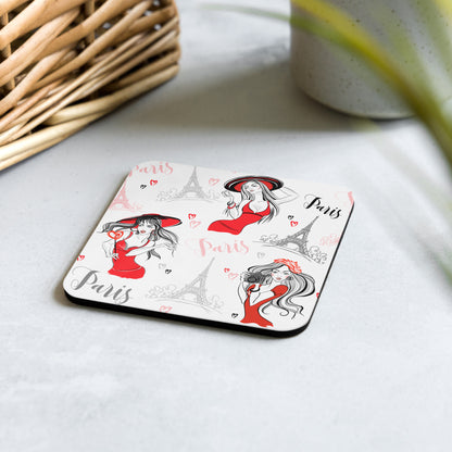 Paris Cork-back coaster
