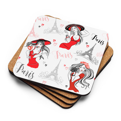 Paris Cork-back coaster