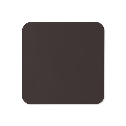 Solid Colour Cork-back coasters