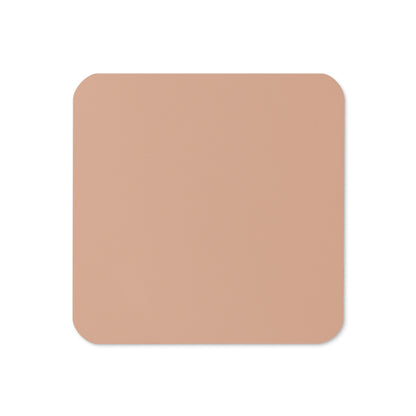 Solid Colour Cork-back coasters