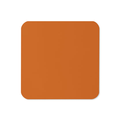 Solid Colour Cork-back coasters
