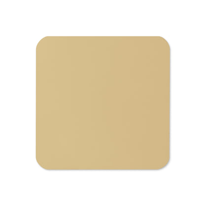 Solid Colour Cork-back coasters