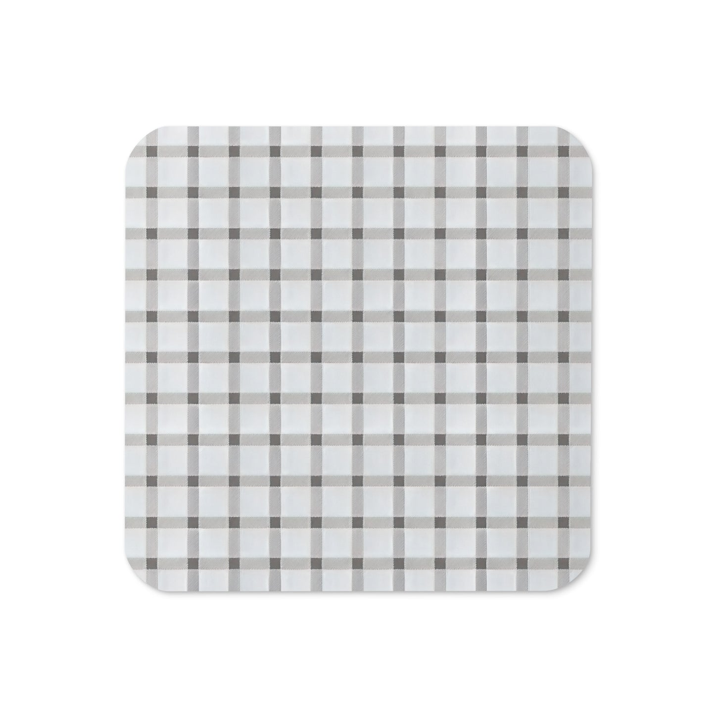 Classic Checkered Cork-back coaster