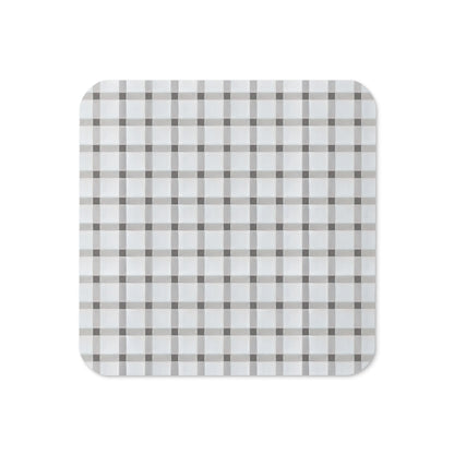 Classic Checkered Cork-back coaster