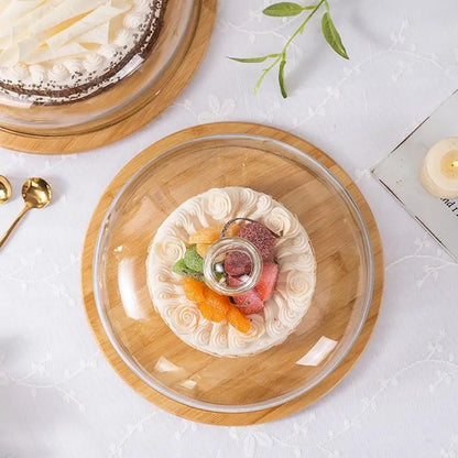 Bamboo & Glass Cake Cover