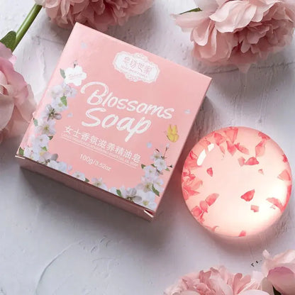 本物のアジアの桜の花びら石鹸