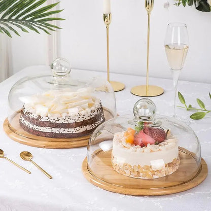 Bamboo & Glass Cake Cover
