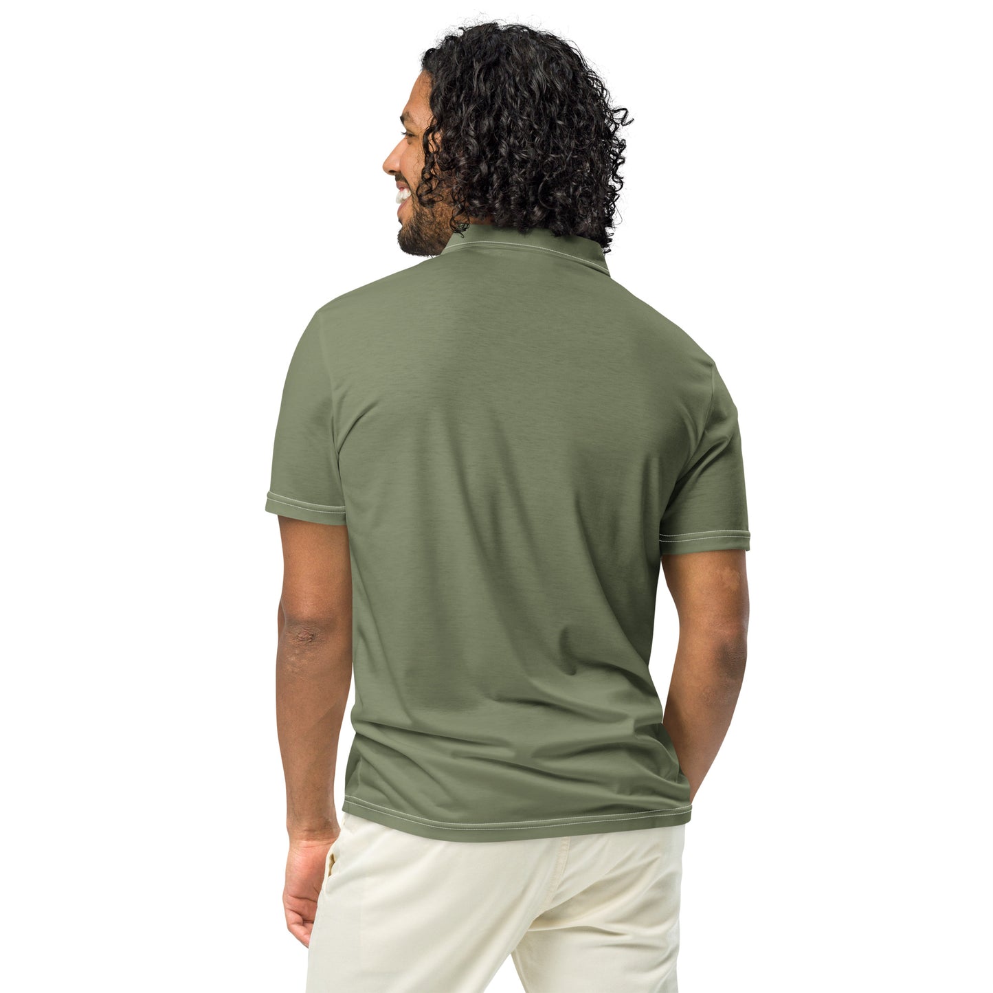 Contour Polo Slim Fit - Olivgrün