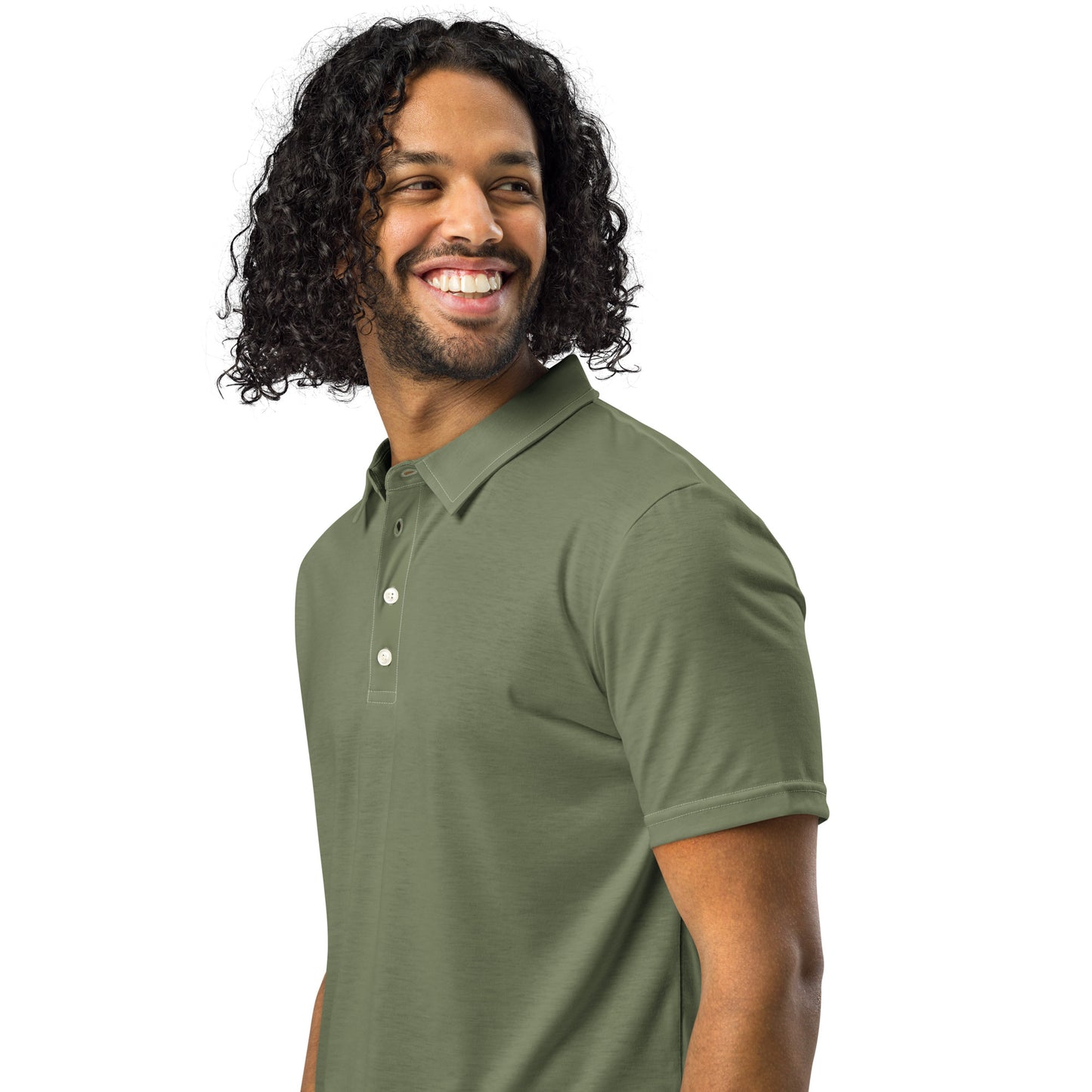 Contour Polo Slim Fit - Olivgrün