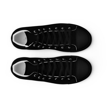 Men’s high top canvas shoes - Classic Black