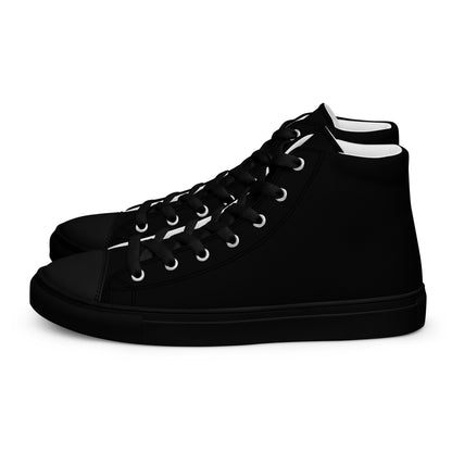 Men’s high top canvas shoes - Classic Black