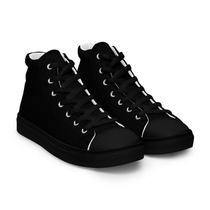 Men’s high top canvas shoes - Classic Black