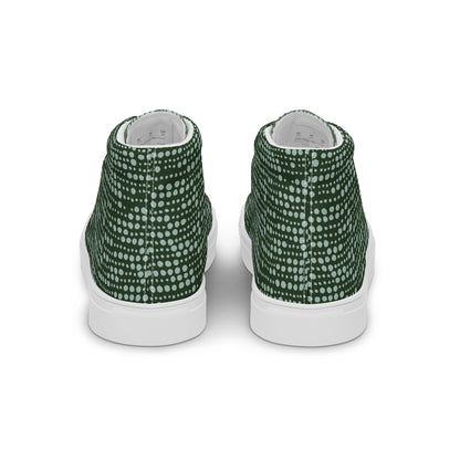 Men’s high top canvas shoes - Spearmint Pop