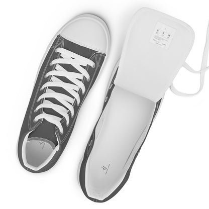 Men’s high top canvas shoes - Steel Grey