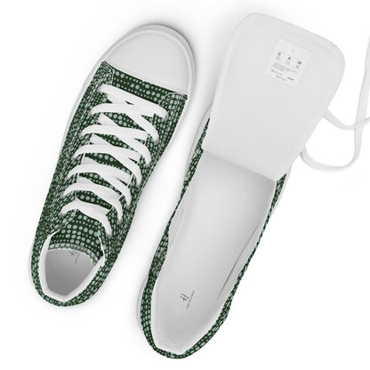 Men’s high top canvas shoes - Spearmint Pop