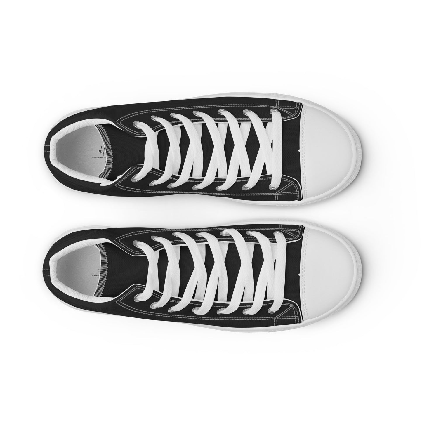 Men’s high top canvas shoes - Charcoal Black
