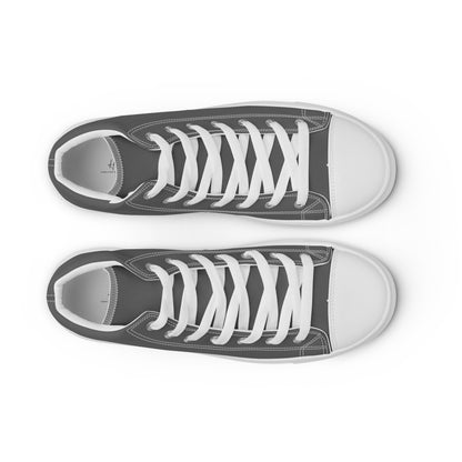 Men’s high top canvas shoes - Steel Grey