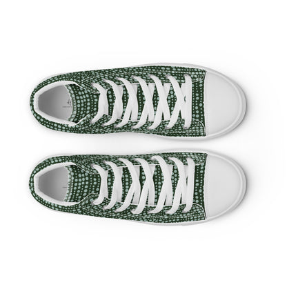 Men’s high top canvas shoes - Spearmint Pop