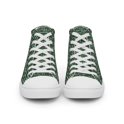 Men’s high top canvas shoes - Spearmint Pop