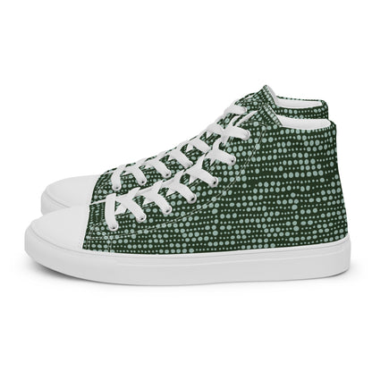 Men’s high top canvas shoes - Spearmint Pop