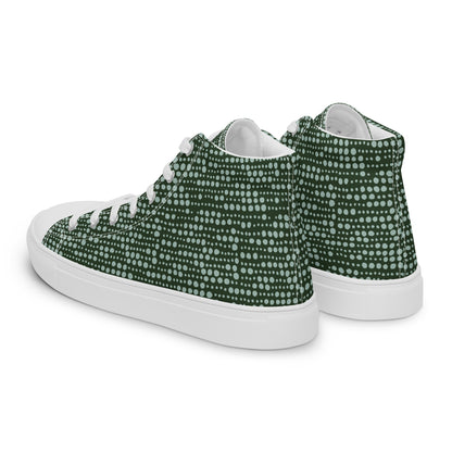 Men’s high top canvas shoes - Spearmint Pop