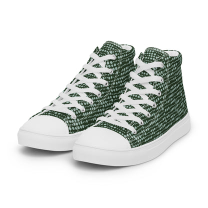 Men’s high top canvas shoes - Spearmint Pop