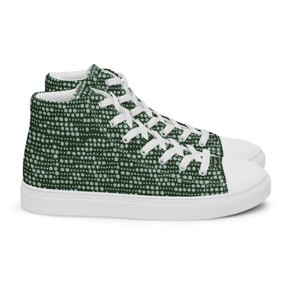 Men’s high top canvas shoes - Spearmint Pop
