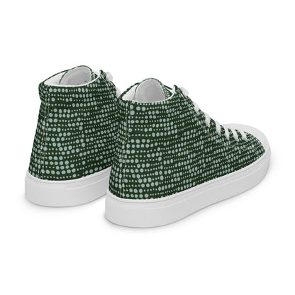 Men’s high top canvas shoes - Spearmint Pop