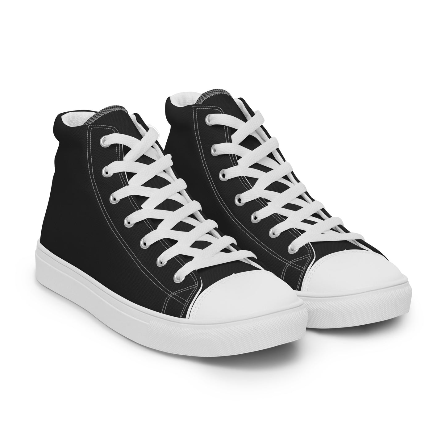 Men’s high top canvas shoes - Charcoal Black