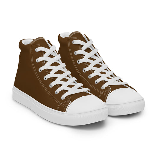 Men’s high top canvas shoes - Whiskey Brown