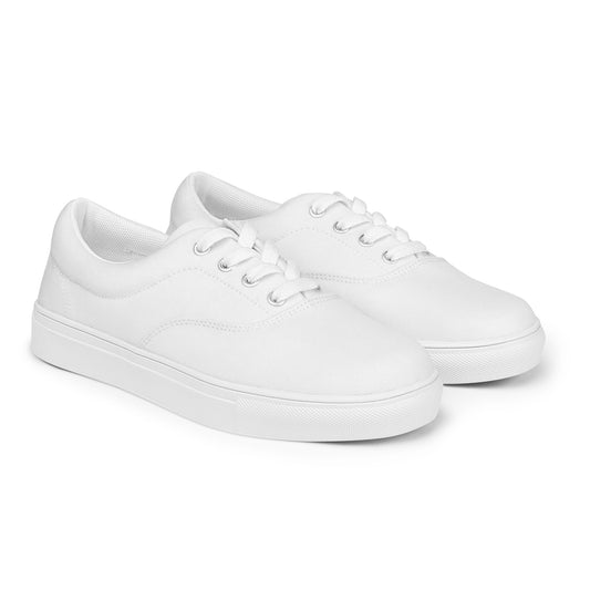 Men’s lace-up canvas shoes - Arctic White