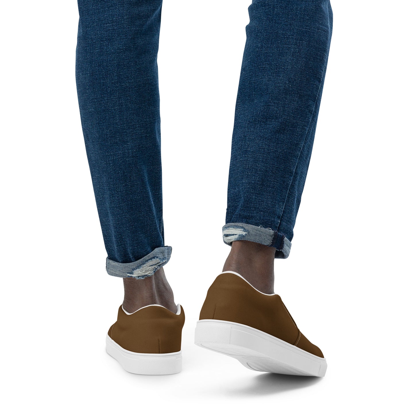 Men’s slip-on canvas shoes - Whiskey Brown