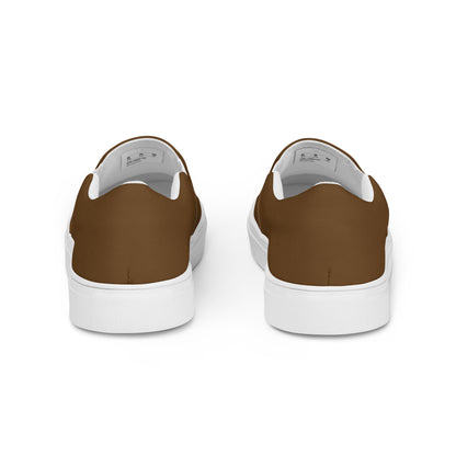 Men’s slip-on canvas shoes - Whiskey Brown