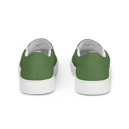 Men’s slip-on canvas shoes - Combat Green