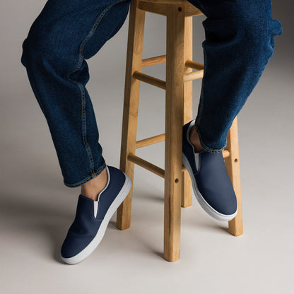 Men’s slip-on canvas shoes - Navy Blue
