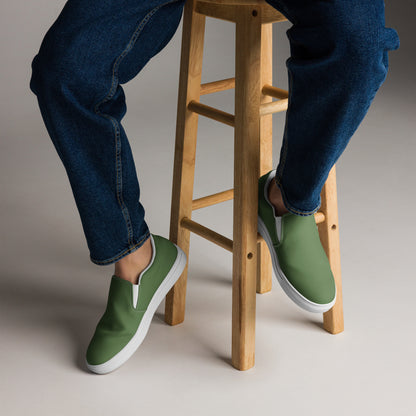 Men’s slip-on canvas shoes - Combat Green