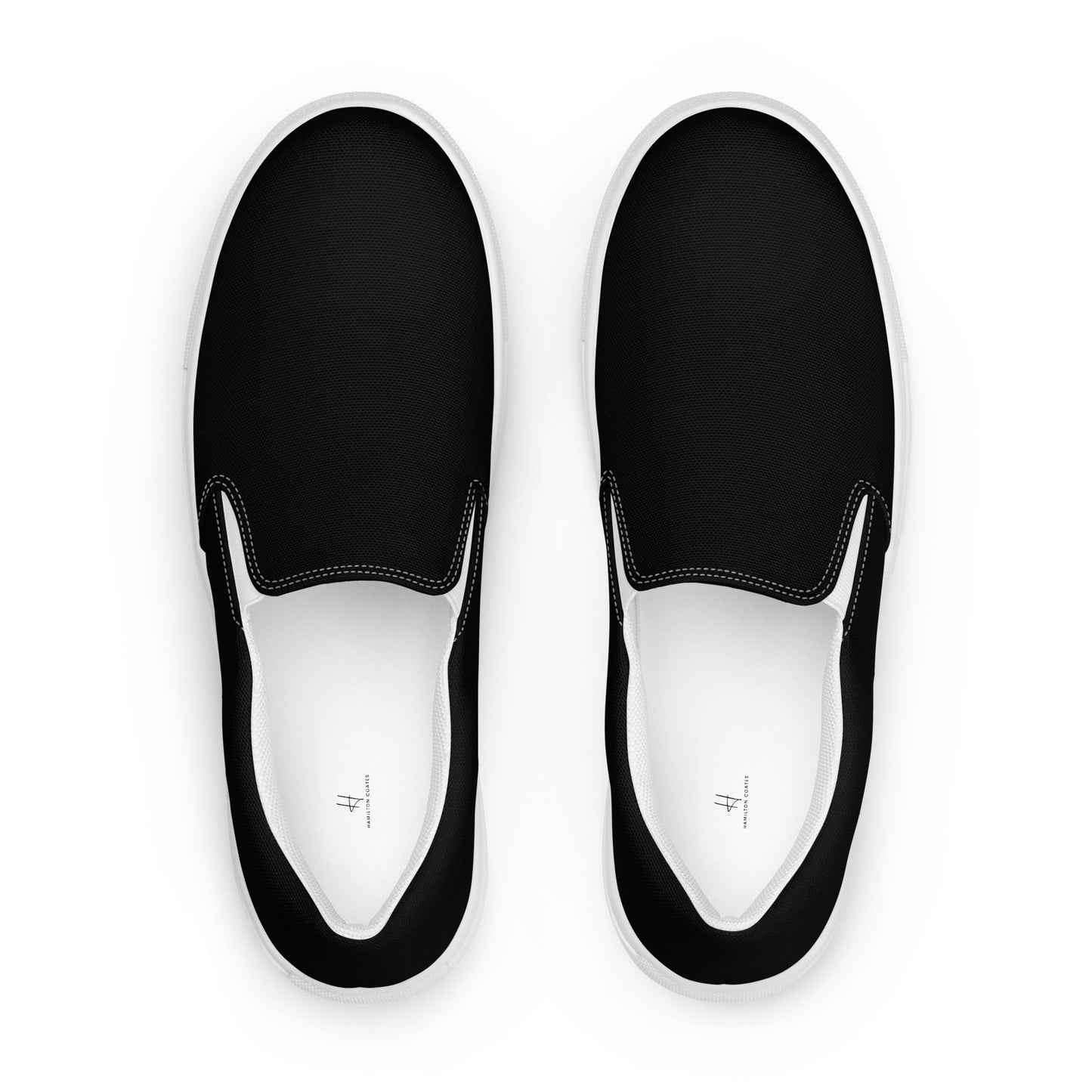 Herren-Slipper aus Segeltuch - Klassisch Schwarz