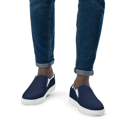 Men’s slip-on canvas shoes - Navy Blue