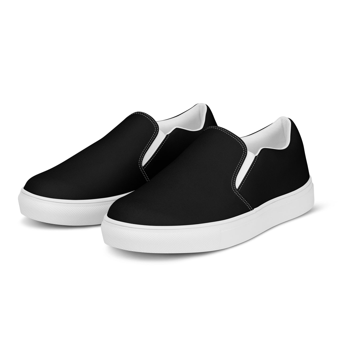 Herren-Slipper aus Segeltuch - Klassisch Schwarz