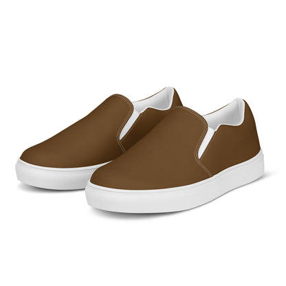 Men’s slip-on canvas shoes - Whiskey Brown