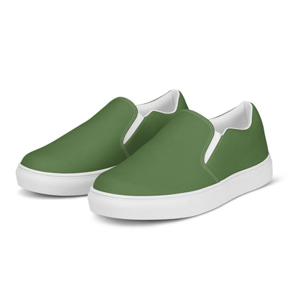 Men’s slip-on canvas shoes - Combat Green