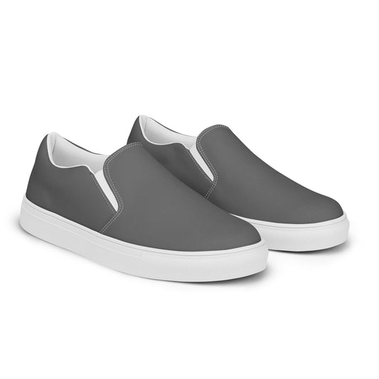 Men’s slip-on canvas shoes - Steel Grey